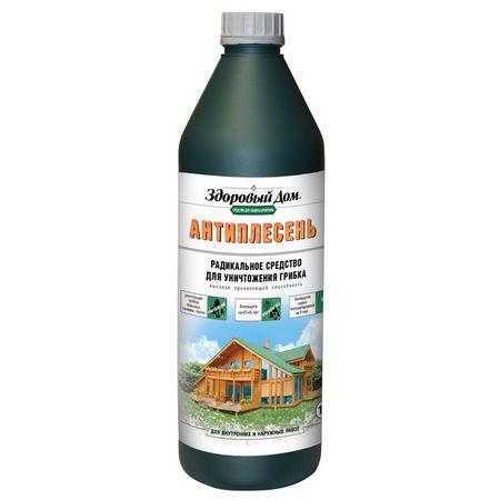 средство деревозащитное ЗДОРОВЫЙ ДОМ от плесени 1кг, арт.0007089 средство деревозащитное тонотекс 0 9л палисандр мокко арт 66335005