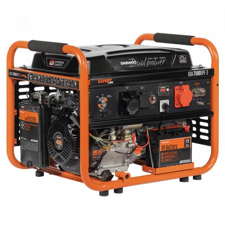 генератор бензиновый DAEWOO GDA 7500 6,5кВт DPE-3 DUAL POWER генератор сигнала aliter max2870 23 5 6000 мгц