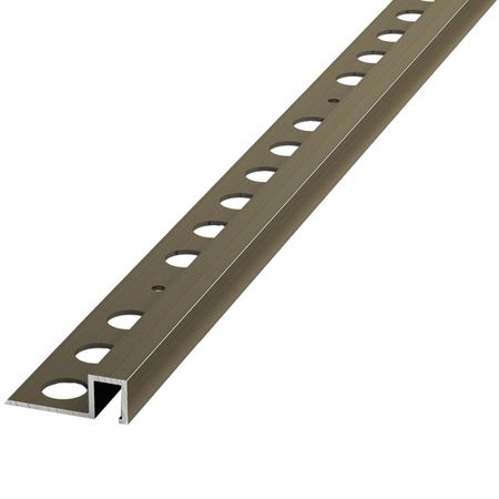 профиль для плитки ЛУКА алюм. кант П 10х2700мм бронза профиль для плитки лука алюм кант п 10х2700мм бронза