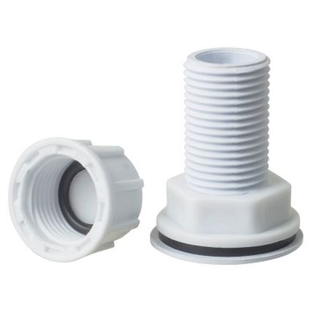 штуцер врезка в бак-емкость с прокладкой 1/2