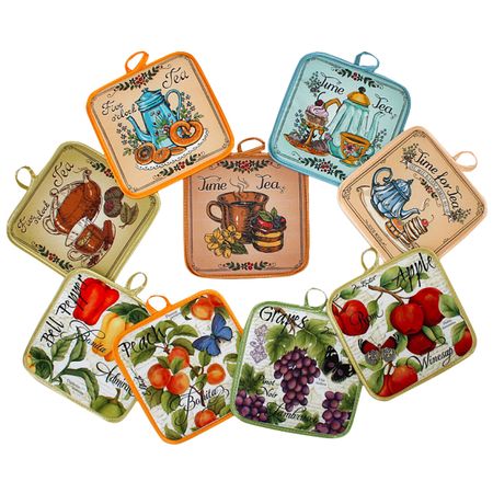 прихватка кухонная 17х17см фотопечать в ассортименте, арт.011 носок новогодний maxijoy с бородой 23х35см полиэстер в ассортименте