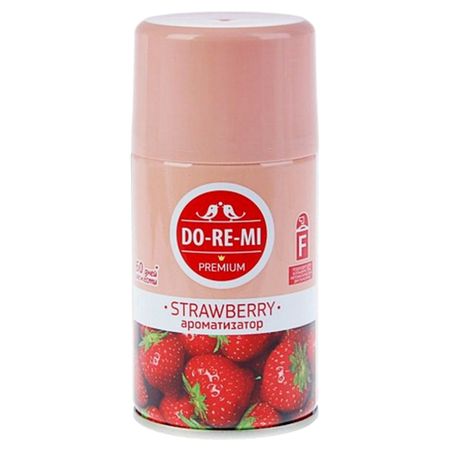 освежитель воздуха ДО-РЕ-МИ Премиум Клубника со сливками 250мл сменный блок каша овсяная увелка клубника со сливками 5х40 г