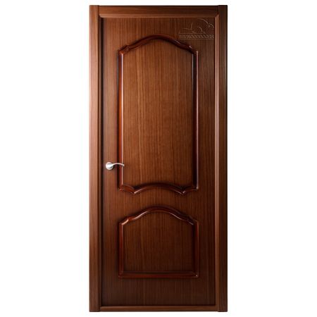 полотно дверное Каролина L ПГ 2х0,6м шпон орех
