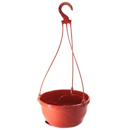 кашпо пластиковое подвесное Мальва d25см h13см 4,7л терракот кашпо пластиковое подвесное джулия 8л терракот