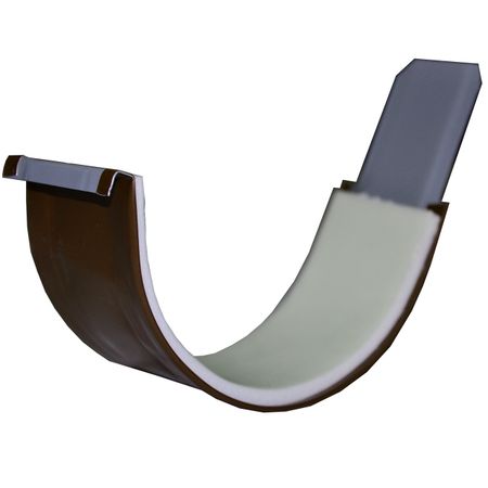 соединитель желоба d125мм коричневый металлический