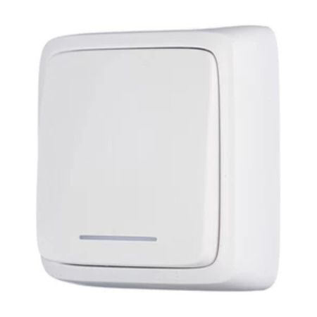 выключатель 1-клавишный HEGEL Alfa Slim с индикацией белый трех ная флейта для alfa romeo stelvio giulia 159 156 giulietta 147 mito spider gt