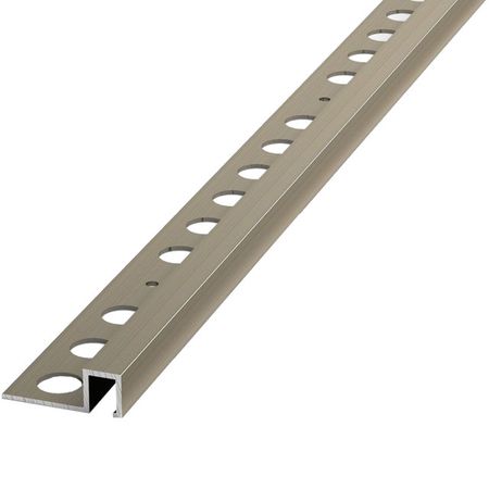 профиль для плитки ЛУКА алюм. кант П 10х2700мм шампань профиль для плитки лука алюм кант п 10х2700мм бронза