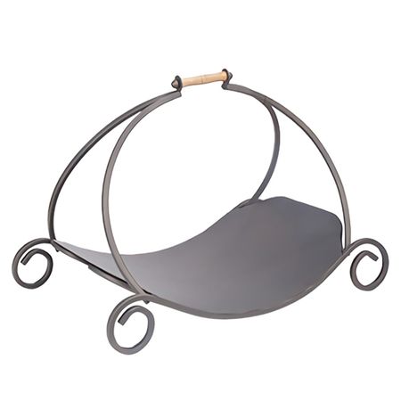 дровница V7115/2 с дерев. ручкой 50х37х61см пепельный корзина todelia netty 250х245х185мм с ручкой металл дерево белый