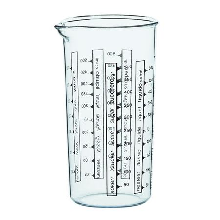 стакан мерный COSMOPLAST 500мл пластик мерный стакан из боросиликатного стекла daike 5 10 50 100 мл