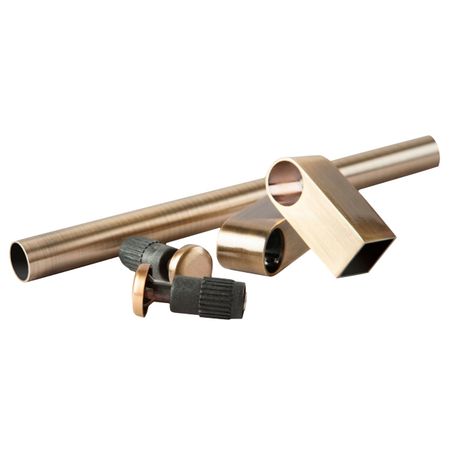 комплект рейлинга Модерн: 2 держателя/2 заглушки/труба 620х45х16мм античная бронза силиконовые заглушки для шприцев heltc 15 шт