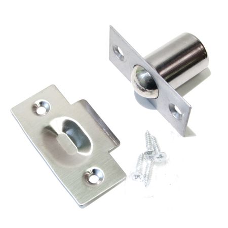 фиксатор дверной с шариком BRANTE 611 сатин никель 50 шт фиксатор крепления для автомобильного бампера зажимы для дверной панели подходят для land rover discovery evoque range rover freelander