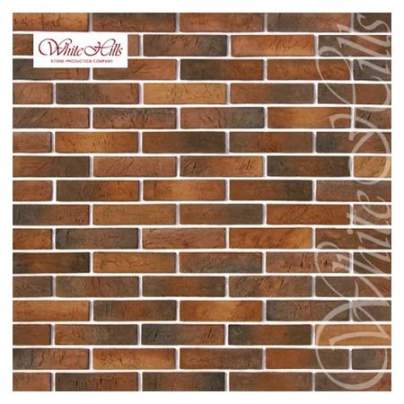 плитка декоративная бетонная WHITE HILLS Терамо Брик коричнево-медная плитка декоративная бетонная white hills бергамо брик белый