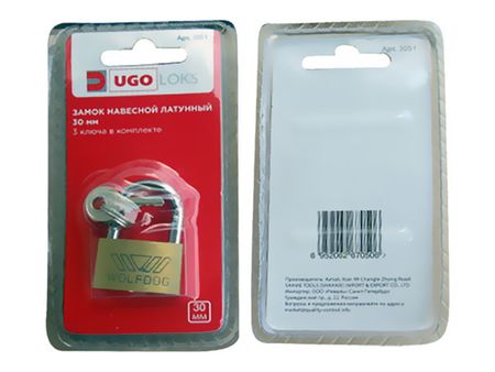 замок навесной UGO LOKS латунь 30мм ные шарики подшипника gcr15 3 175 30мм