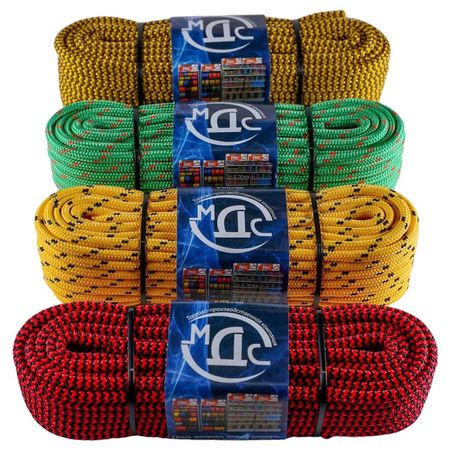 шнур с сердечником 8мм 20м ПП 24-прядный шнур с сердечником 10мм 10м пп 24 прядный