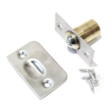 фиксатор дверной с шариком BRANTE 613 сатин никель 50 шт фиксатор крепления для автомобильного бампера зажимы для дверной панели подходят для land rover discovery evoque range rover freelander