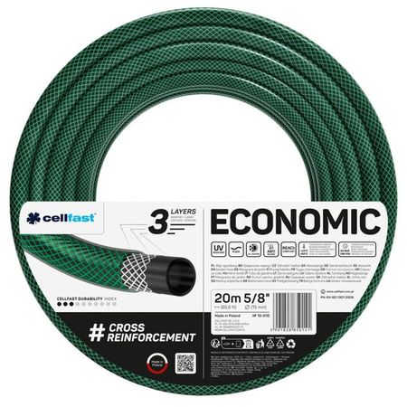 шланг армированный садовый Economic трехслойный 5/8