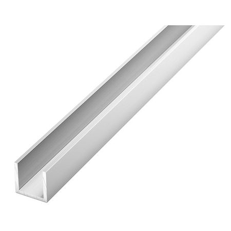 профиль алюминиевый П-образный 20х20х20х1,5х2000мм без покрытия профиль алюминиевый п образный 20х20х20х1 5х2000мм cеребро