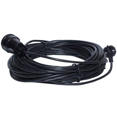 удлинитель РЕАЛЬНАЯ ЭЛЕКТРИКА 20м б/з 1 гнездо ПВС 2х0,75мм кв черный