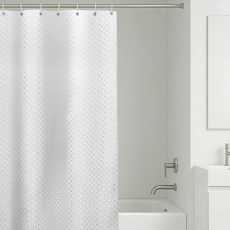 занавеска для ванной OFELIS DSCO2714 180х180см полиэстер белая шифоновая занавеска тияна белая