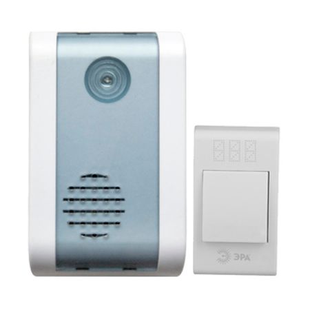 звонок ЭРА беспроводной до 100м IP20 32 мелодий 2хАА белый музыкальная шкатулка белая abs 35 мелодий