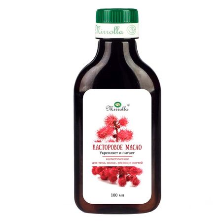 масло косметическое МИРРОЛЛА Касторовое 100мл касторовое масло для приема внутрь 30г