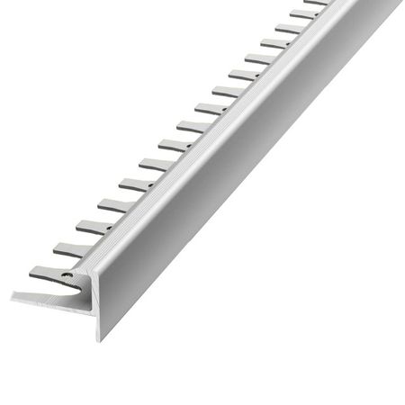 профиль для плитки ЛУКА алюм. ступень гнущ. 10х2700мм серебро профиль для плитки лука алюм кант п 10х2700мм бронза