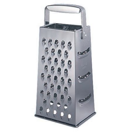 терка LEIFHEIT Creative  4-х гранная универсальная без поддона  нерж.сталь, пластик терка mallony nimbus 24см плоская без поддона нерж