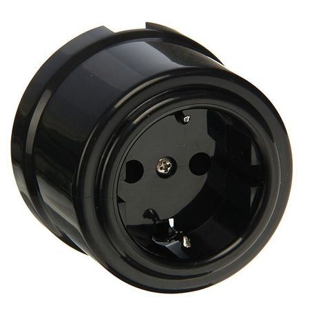 розетка 1 пост BIRONI Лизетта с заземлением черный разъемов powercon nac3fca nac3fcb 20 шт 20а 250в