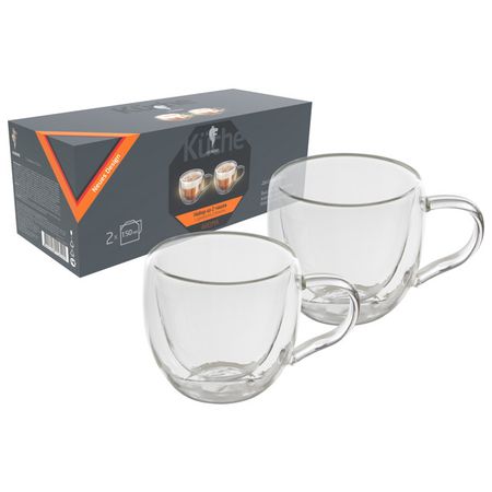 набор чашек LEONORD Aroma 2шт. 150мл двойная стенка термостекло синюха голубая dr vistong др вистонг сироп 150мл