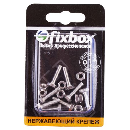 болт DIN933 М4x16 с гайкой нерж сталь 8шт болт din933 м6x80 гайка шайба гровер 4шт