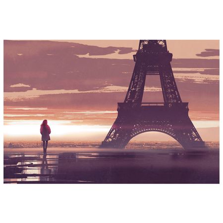 постер ПАРИЖ канвас 600х900мм постер hangin scroll