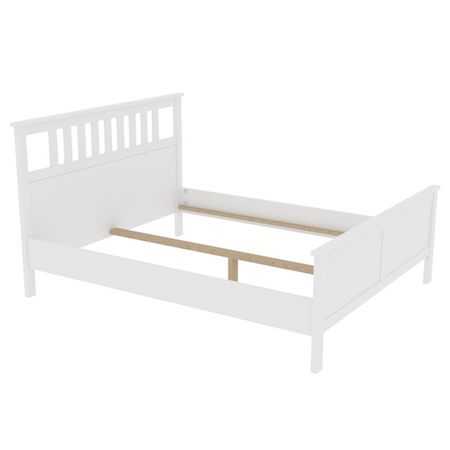 кровать Кантри 2110х1740х1120мм белый сосна комод кантри 3 ящика 2 двери 1600х500х891мм белая сосна