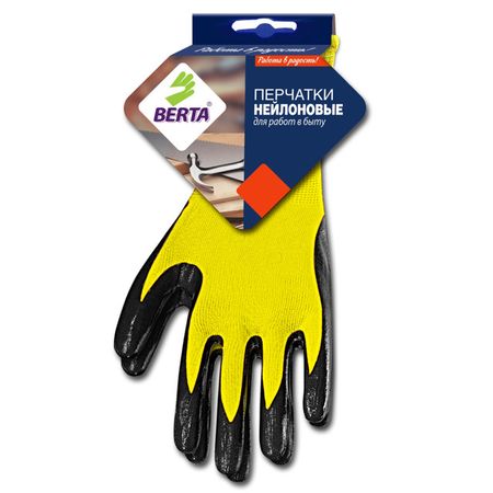 перчатки БЕРТА 280 нейлоновые  с латексным покрытием пластиковые нейлоновые шайбы m2 m10