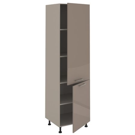 фасад для пенала  ВИАНО 596x2036x16мм лакированная ЛДСП серый камень фасад шкафа угловой виано 363x716x16мм лакированная лдсп серый камень