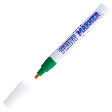 маркер-краска MUNHWA Paint Marker зеленый 4мм маркер краска munhwa paint marker синий 4мм