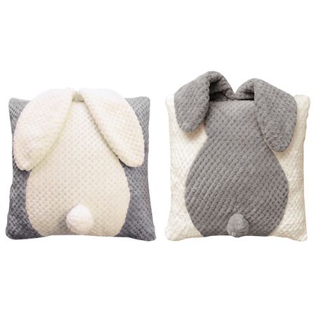 подушка декоративная Кролик 40х40см серая, арт.ПВ-Кролик С настенная картина лебедь и кролик