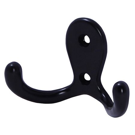 крючок 2-х рожковый цинк сплав черный сплав fuchi kashira для катаны sword