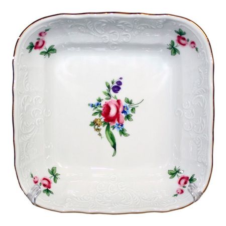 салатник THUN Bernadotte Мейсенский букет 25см 1,75л квадратный фарфор салатник concordia мейсенский букет 25 см круглый