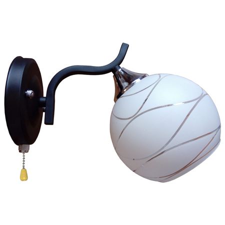 бра Jupiter Lighting Осака 1х60Вт Е27 стекло металл плафон стекло jupiter lighting ок е27 белый матовый