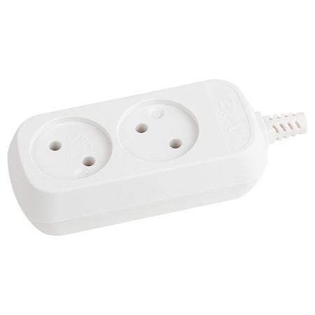 колодка 2 гнезда ЭРА без заземления белая колодка 2 гнезда эра с зазeмлением белая