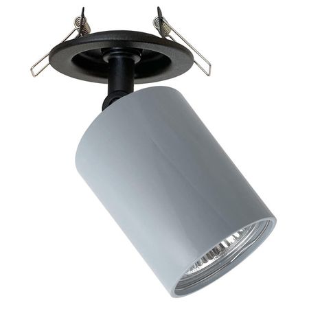 светильник встраиваемый GU10 20Вт серый светильник встраиваемый светодиодный уличный uniel ulub10a 3 вт ip67 серый