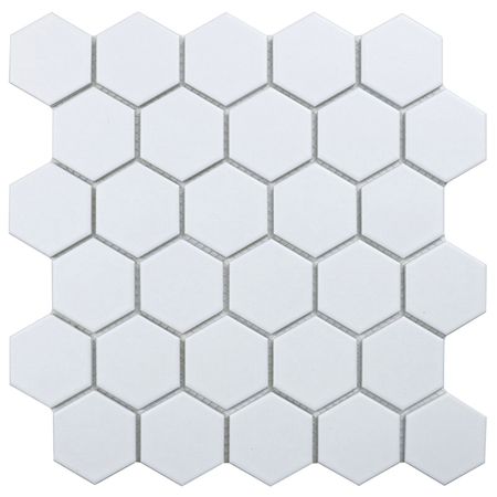 мозаика керамическая STARO Homework Hexagon small 27,8х26,5х0,6 матовая белая