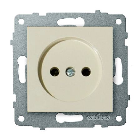 розетка 1 пост OVIVO Лофт без заземления крем переключатель 2 клавишный ovivo loft проходной крем
