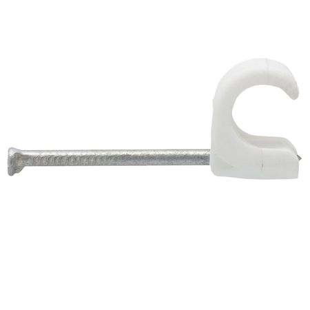 скоба крепежная белая SC 5-7 30шт скоба крепежная плоская sc 6х9мм белый 30шт