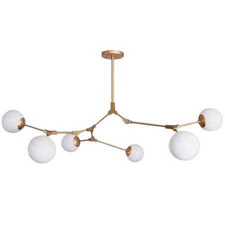 люстра потолочная LAMPLANDIA Nexus 6х40Вт Е27 металл золотая трансформатор освещения ysrsai zigbee 24в 120 240вт cct rgbcct