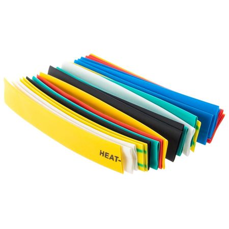 набор термоусадочных трубок DORI Тут d 10/5 10см 21шт. разноцвет din рейка dori 10см