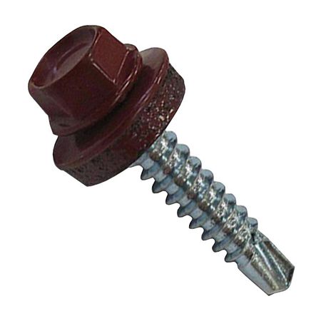 саморез кровельный с буром 4,8x28мм темно-красный RAL-3005 300шт саморез кровельный с буром 4 8x28мм синий ral 5005 60шт