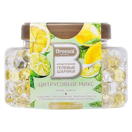освежитель воздуха BREESAL Цитрусовый микс гелевые шарики 160мл ные шарики из пенопласта celadon 2 10 мм