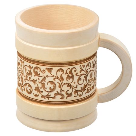 кружка 0,5л точеная с выжигом липа 911 kids леденцы липа ромашка мед вит с 50 гр