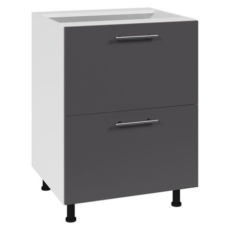 кухонный шкаф напольный Лофт 600х550х820мм 2 ящика МДФ/ЛДСП кухонный шкаф напольный лофт 600х550х820мм 2 ящика мдф лдсп